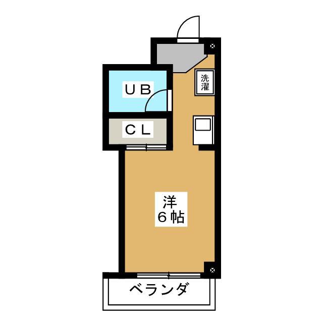 ユーコート横浜反町(ワンルーム/5階)の間取り写真