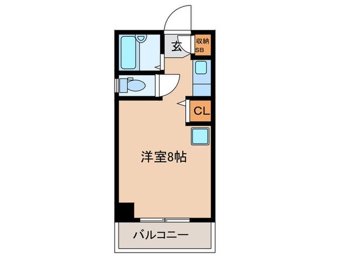 扶桑BLD平之町(ワンルーム/3階)の間取り写真