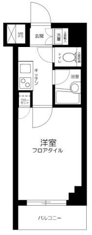 ルーブル大森参番館(1K/1階)の間取り写真