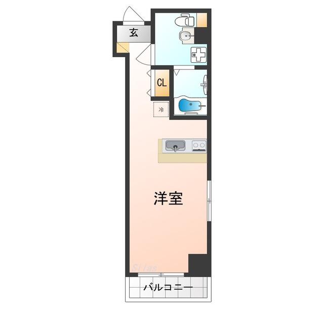 VITA NUOVA 堺(ワンルーム/6階)の間取り写真