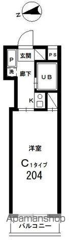 セントラルヒルズ井土ヶ谷(1K/2階)の間取り写真