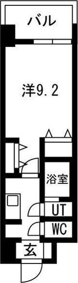 GLUCK MAISON S-SAKAI XVIグリュックメゾンS堺(1K/9階)の間取り写真