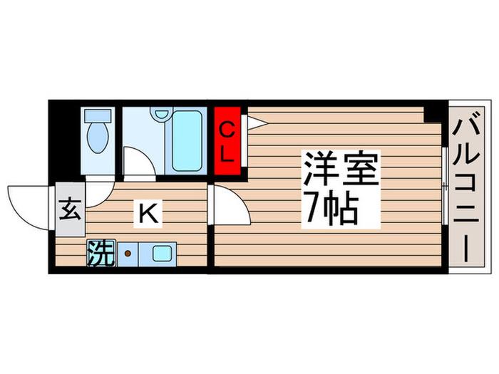 エスタブロ(1K/2階)の間取り写真