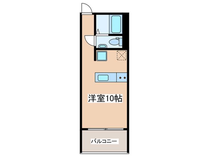 茅ケ崎シーサイドパレス(ワンルーム/5階)の間取り写真