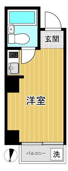 タウンライフ多摩センターII(1K/4階)の間取り写真