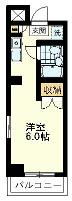 メインステージ西国分寺壱番館(ワンルーム/3階)の間取り写真