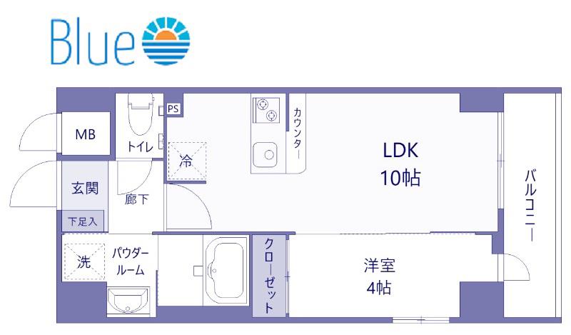 YOKOHAMA SHIGYO B.L.D(1LDK/7階)の間取り写真