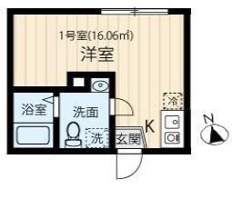 フィオーレ西日暮里A棟(ワンルーム/4階)の間取り写真