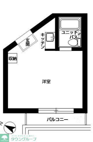 ユースフル吉祥寺(ワンルーム/2階)の間取り写真