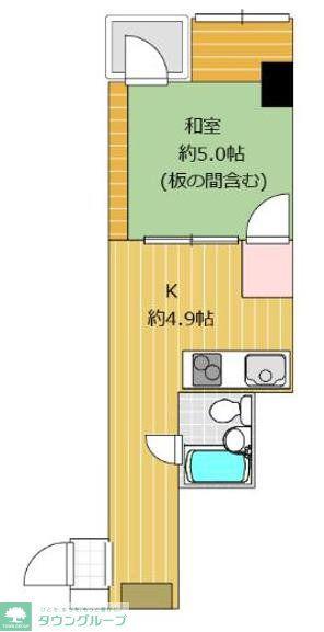 GSハイム御茶ノ水(1K/5階)の間取り写真