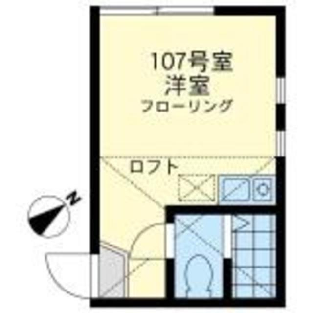 ユナイト殿町フェルナンデス(ワンルーム/1階)の間取り写真
