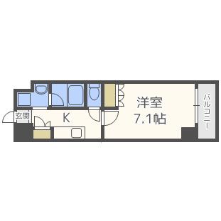 アーバネックス四ツ橋(1K/10階)の間取り写真