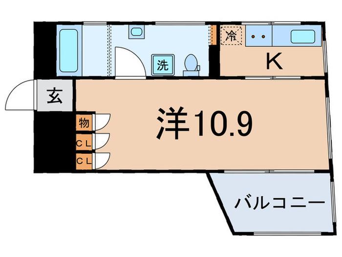 TREFORM(1K/4階)の間取り写真