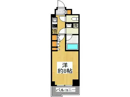 ルーブル板橋泉町壱番館(1K/3階)の間取り写真