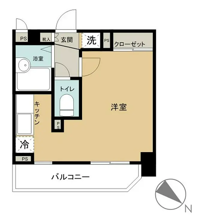 スカイコート田園調布 3階階 間取り