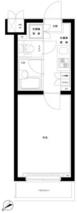 ルーブル蒲田南 5階階 間取り