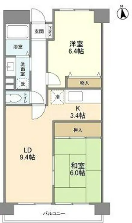 コンフォートパレス 2階階 間取り