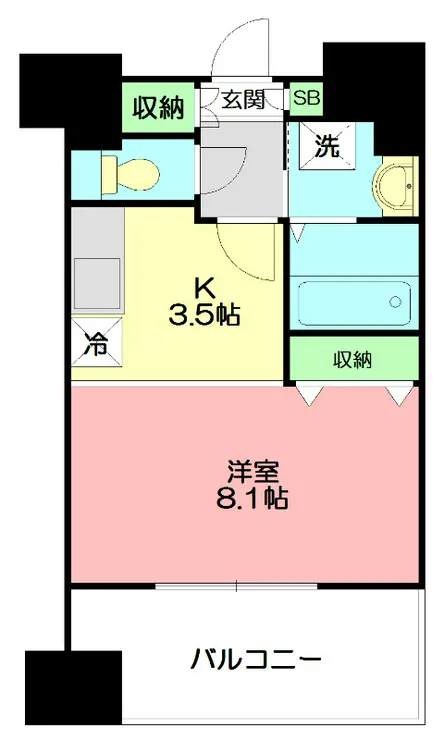 スタービレ海老名 9階階 間取り
