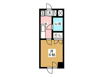 アーバンレジデンス(1K/2階)の間取り写真