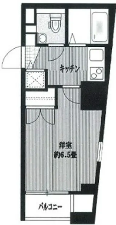 スカイコート三田慶大前壱番館 3階階 間取り