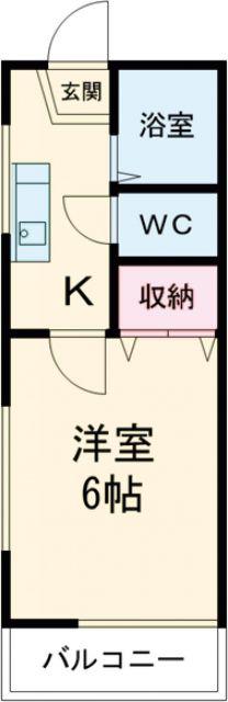 グリーンハイツ(1K/2階)の間取り写真