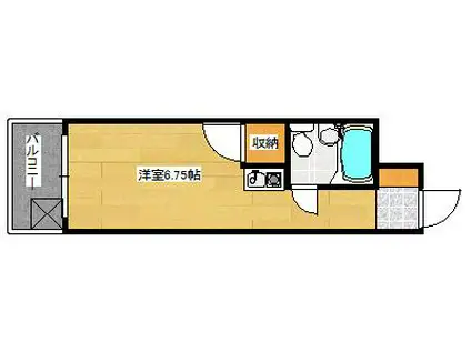 KDコーポ2(ワンルーム/5階)の間取り写真