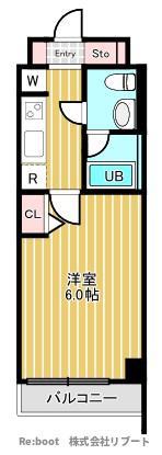 アーバンパーク行徳ステーションフロント(1K/2階)の間取り写真