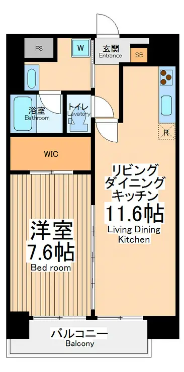 プライムコート立川 14階階 間取り