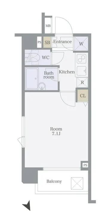 パレステュディオ小石川後楽園 4階階 間取り