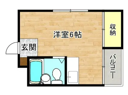 ラパンジール小路東(ワンルーム/3階)の間取り写真