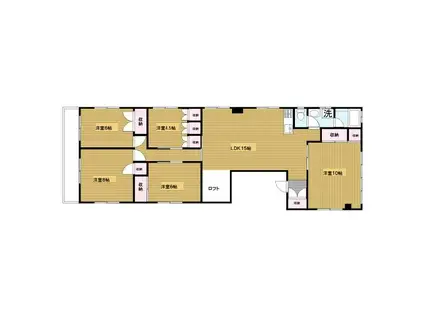 STハイツ(5LDK/3階)の間取り写真