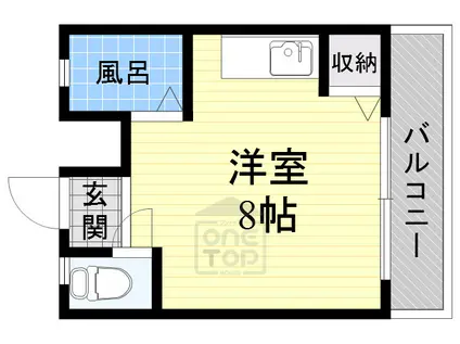 ネオセレス五番館(ワンルーム/1階)の間取り写真