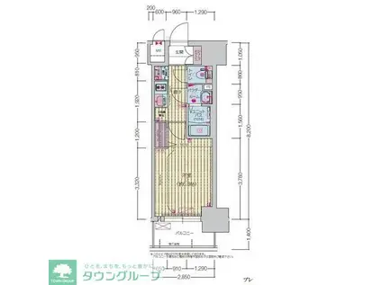 プレサンス上前津エレスタ(1K/10階)の間取り写真