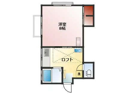 メゾン・ひろ(1DK/2階)の間取り写真