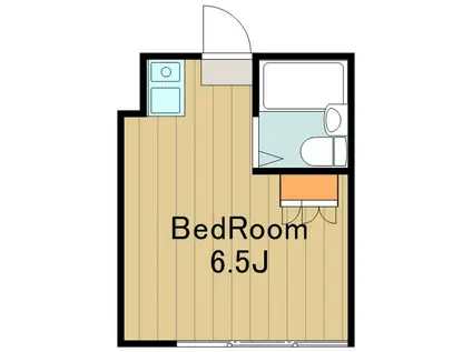 ソリッドリファイン京王堀之内(ワンルーム/3階)の間取り写真