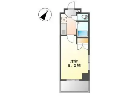 シティライフ田代(1K/3階)の間取り写真