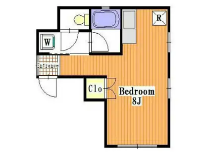 メゾングランディール(ワンルーム/2階)の間取り写真