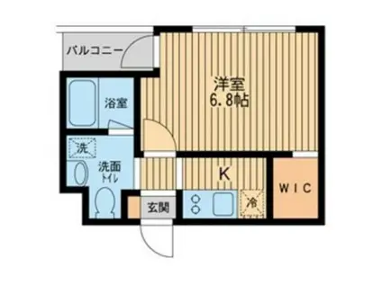 S-FORT西船橋(1K/2階)の間取り写真