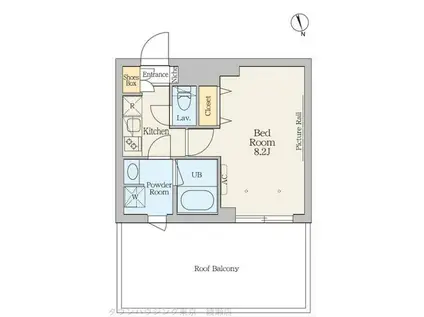 クレストコート綾瀬(1K/5階)の間取り写真