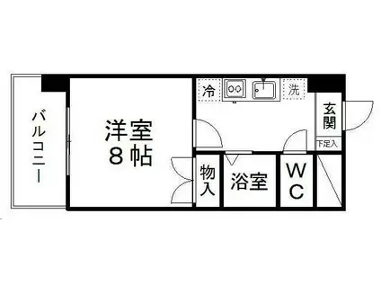 グラン・ドミール燕沢(1K/6階)の間取り写真