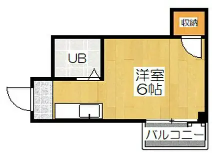 レミー京趣苑(ワンルーム/3階)の間取り写真