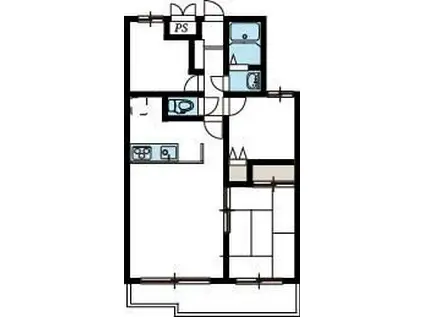 コスモ浦和中島(3LDK/2階)の間取り写真