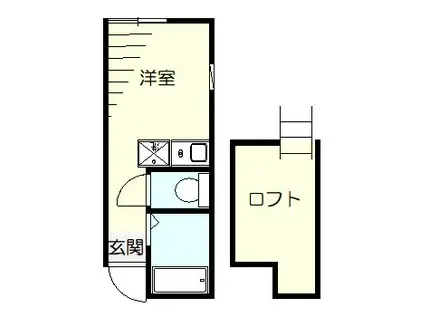 ユナイト井土ヶ谷スウィーツベリーオペラ(ワンルーム/1階)の間取り写真