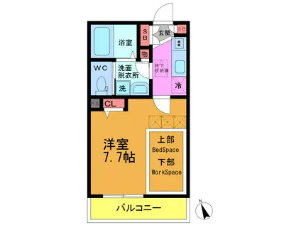 MY STYLE 東中山(1K/2階)の間取り写真