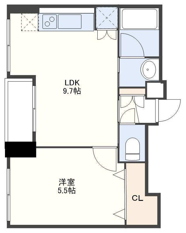 RESIDENT PRINCETON(1LDK/4階)の間取り写真