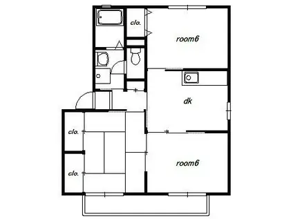 グランコート一番館(3DK/2階)の間取り写真