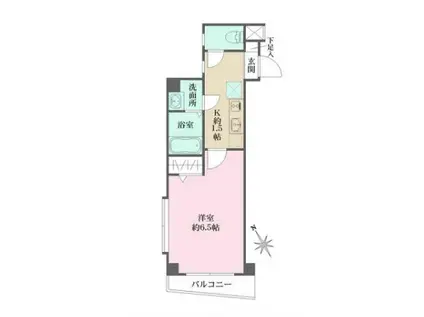 モン・シャトー高円寺北(1K/2階)の間取り写真