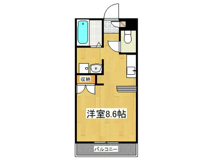 サンバレー貴翔(1K/2階)の間取り写真