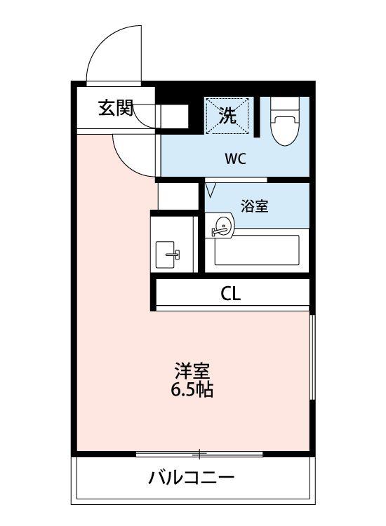 ダイレクト・マンションNO.1(ワンルーム/2階)の間取り写真