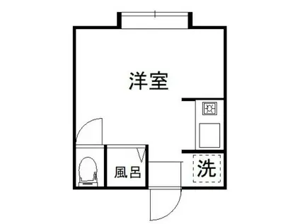 ビクタス高田馬場(ワンルーム/1階)の間取り写真